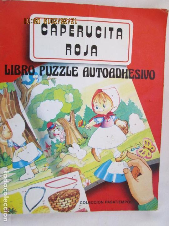 Libros de segunda mano: CAPERUCITA - LIBRO PUZZLE AUTOADHESIVO - ED. SALDA&Ntilde;A. - Foto 1