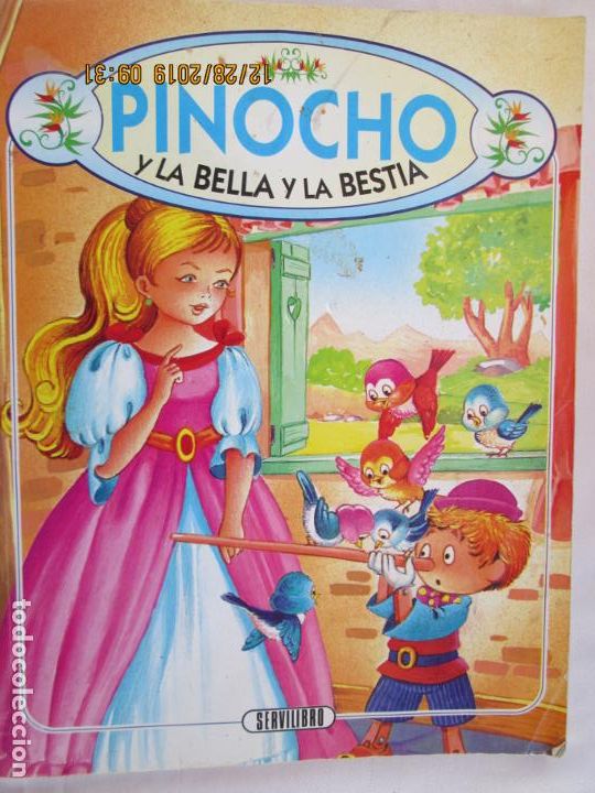 Libros de segunda mano: PINOCHO Y LA BELLA Y LA BESTIA - SERVILIBRO. - Foto 1