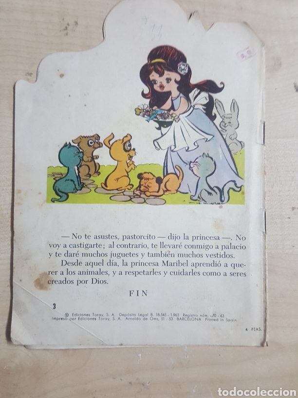 Libros de segunda mano: Cuento La Princesa Guau Guau de ediciones Toray a&ntilde;o 1963 - Foto 3