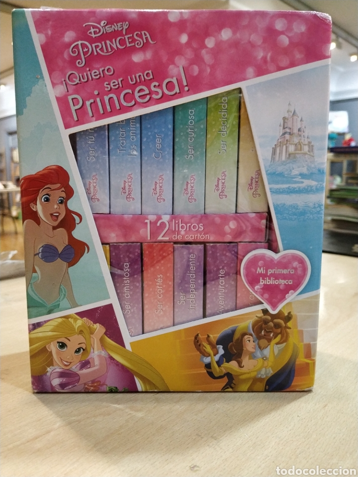 Libros de segunda mano: Mi primera biblioteca. Quiero ser una princesa. Disney princesa. 12 libros.