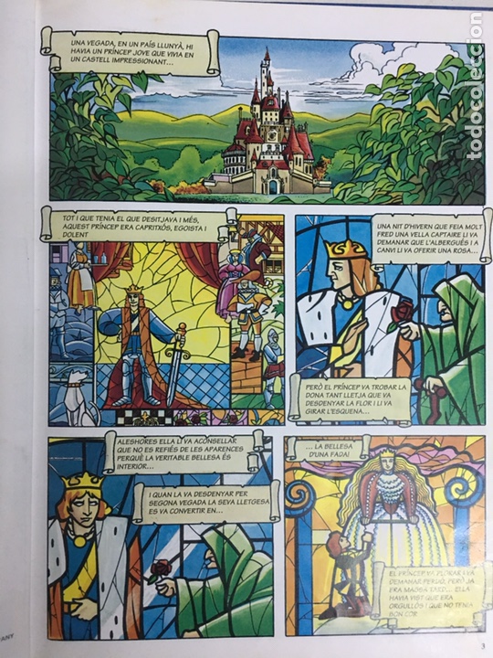 Libros de segunda mano: Libro La Bella y La Bestia - Catalan - Walt Disney - Foto 2