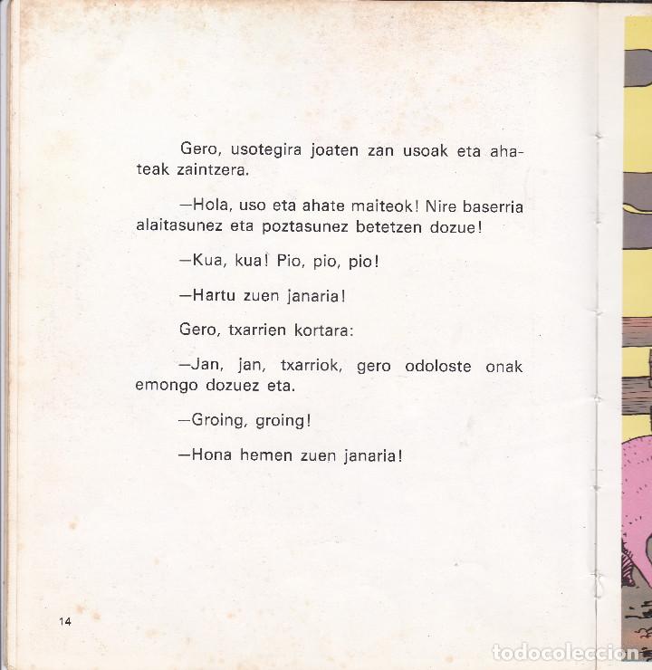Libros de segunda mano: LIBRO DE CUENTOS EN EUSKERA ABEREAK - Foto 4