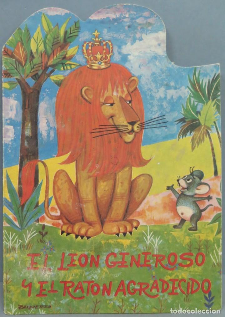Libros de segunda mano: CUENTO TROQUELADO. EL LEON GENEROSO Y EL RATON AGRADECIDO - Foto 1