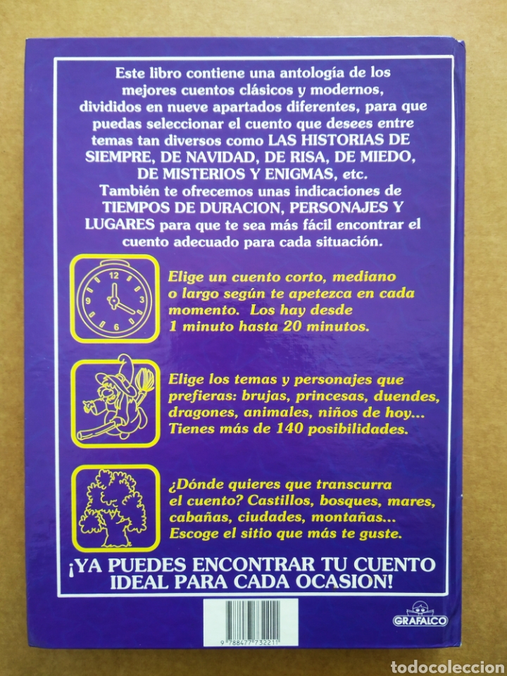 Libros de segunda mano: Cuentos Para Contar e Interpretar (Grafalco, 1998). Ilustraciones de Botto. - Foto 2