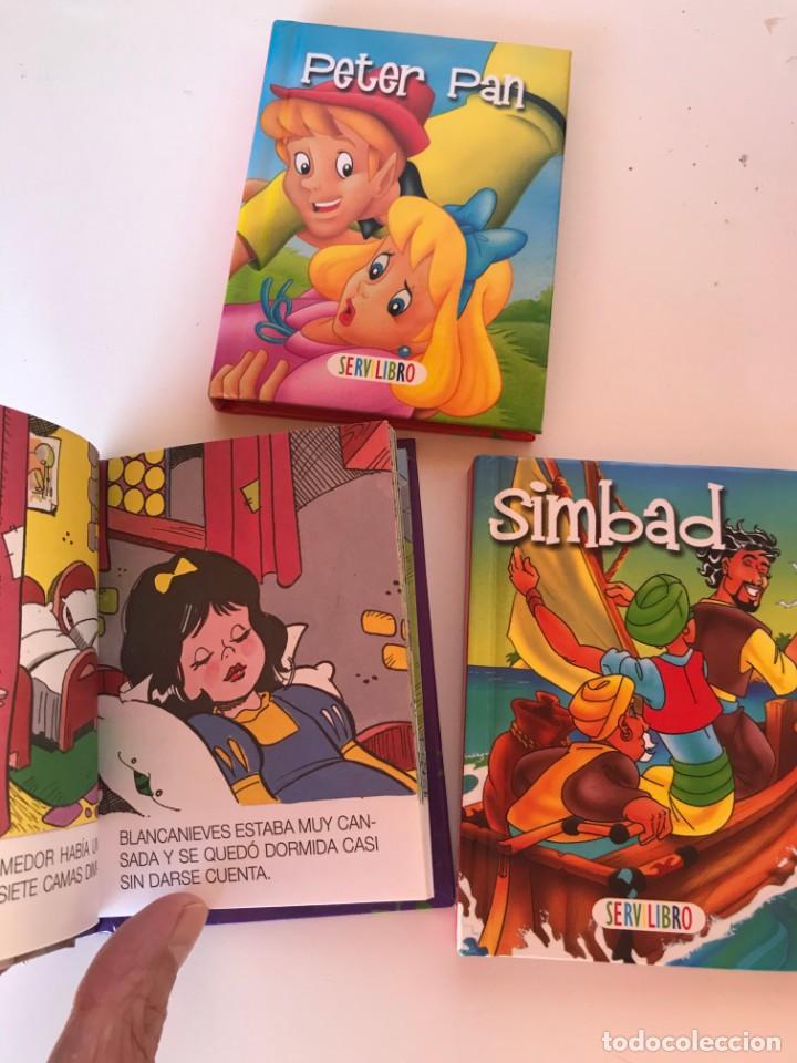 Libros de segunda mano: PETER PAN .SIMBAD,BLANCANIEVES SERVILIBRO MINILIBROS - Foto 2