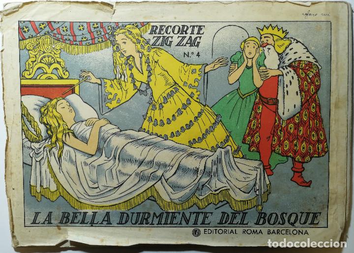 Libros de segunda mano: LA BELLA DURMIENTE DEL BOSQUE. RECORTE ZIG ZAG N&ordm; 4. - Foto 1