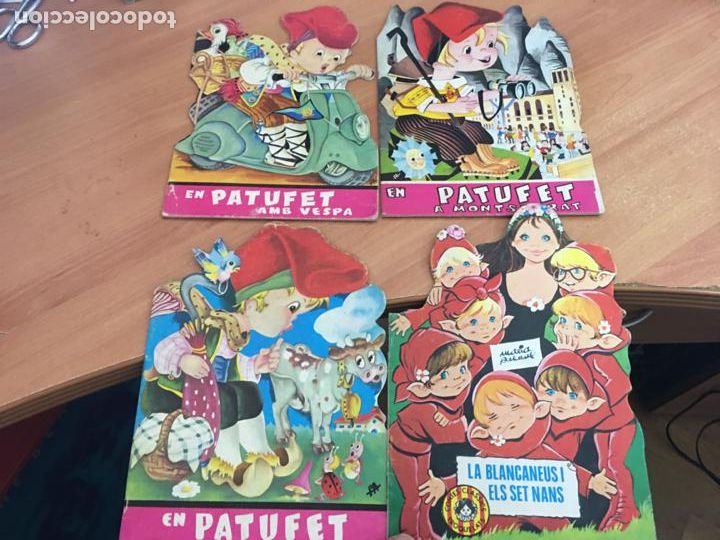 Libros de segunda mano: LOTE 4 CUENTOS TROQUELADOS ANTIGUOS PATUFET I BANCANEUS (COIB54)