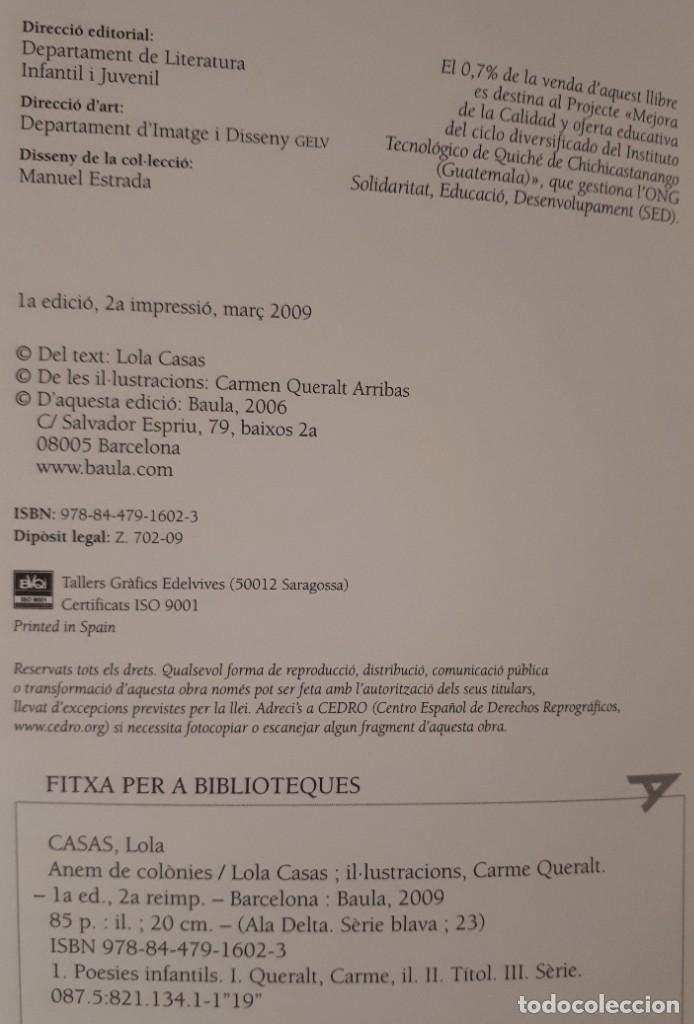 Libros de segunda mano: Anem de col&ograve;nies &ndash; Lola Casas - Foto 2