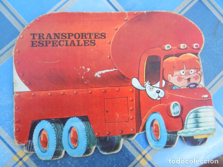 Libros de segunda mano: CUENTO TROQUELADO - TRANSPORTES ESPECIALES - EDICIONES GALAOR 1969.