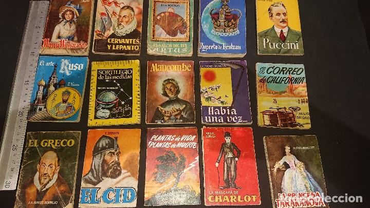 Libros de segunda mano: 15 LIBRITOS ANTIGUOS - ENCICLOPEDIA PULGA , LEER DESCRIPCION