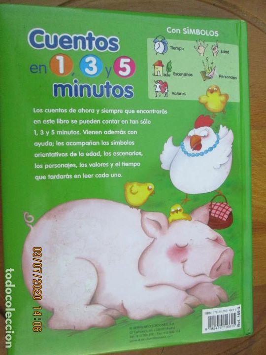 Libros de segunda mano: CUENTOS EN 1-3-5 MINUTOS - SERVILIBRO - Foto 2