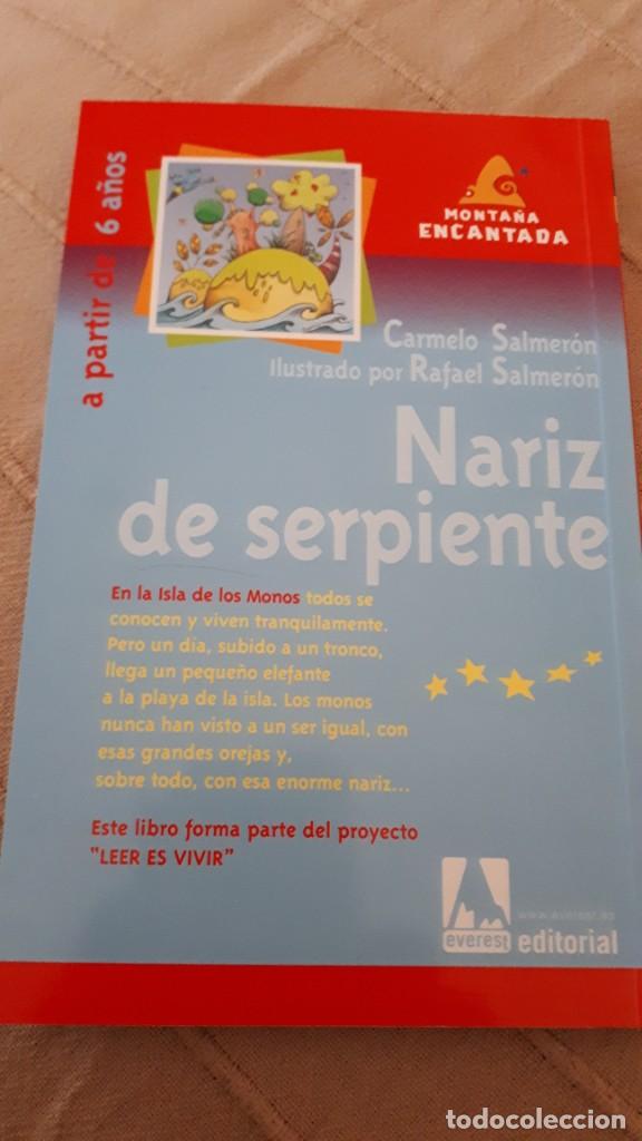 Libros de segunda mano: Nariz de serpiente - Carmelo Salmer&oacute;n - Foto 2
