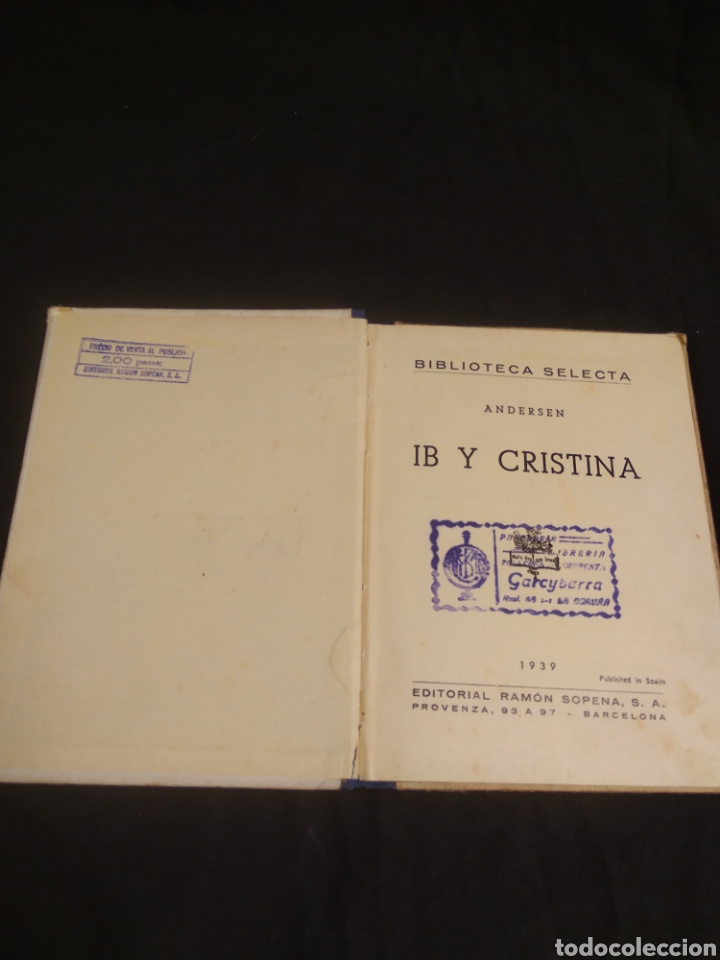 Libros de segunda mano: IB Y CRISTINA. Andersen. SOPENA 1939 #CJ2 - Foto 4