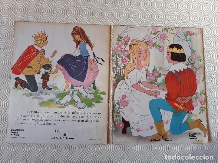 Libros de segunda mano: 2 CUENTOS. LA BELLA DURMIENTE Y LA CENICIENTA. EDITORIAL ROMA. - Foto 2