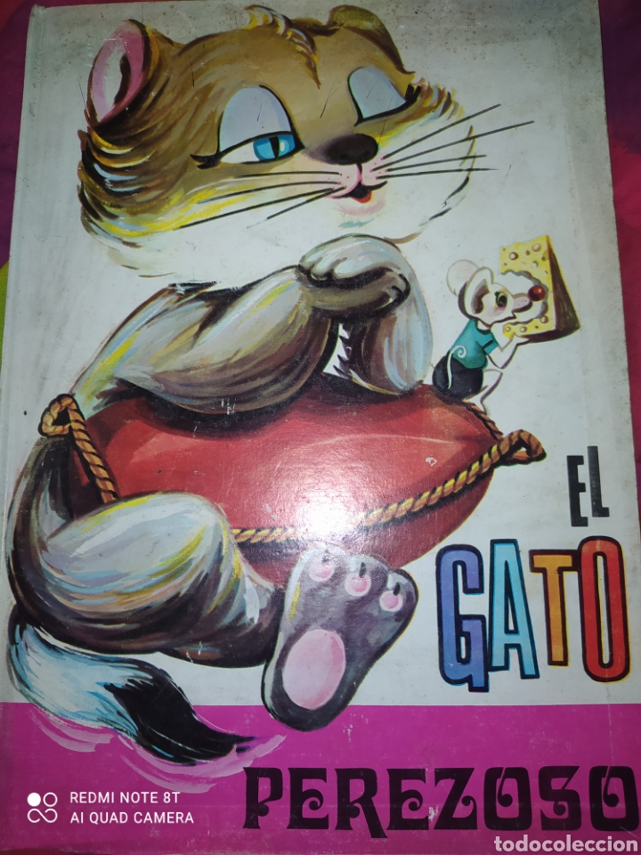 Libri di seconda mano: EL GATO PEREZOSO. EDITADO POR ESTAMPAS DE ESPA&Ntilde;A PARA SIMAGO. A&Ntilde;O 1972. CARTON&Eacute;. GRAN FORMATO. PESO