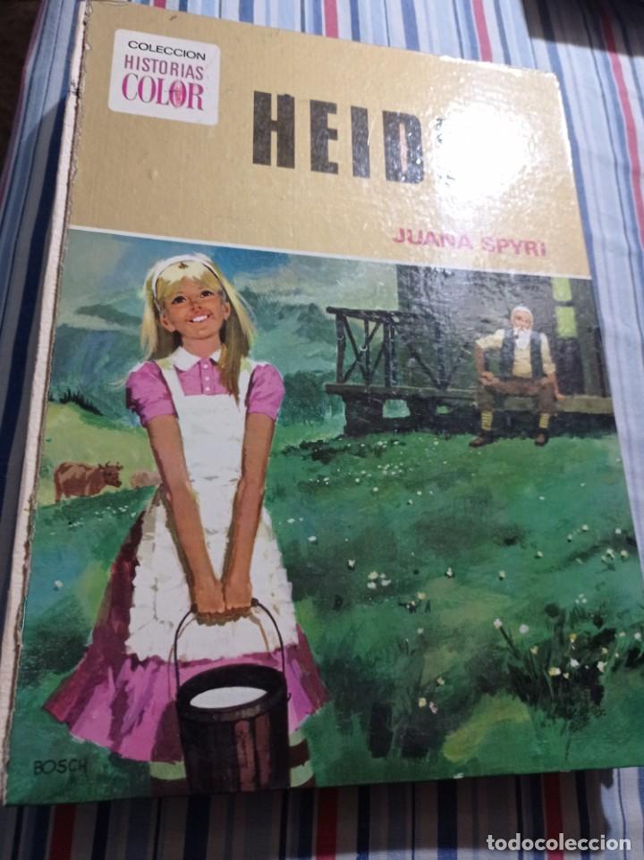 Libros de segunda mano: JUANA SPYRI HEIDI 1&ordf; EDICION HISTORIAS COLOR ABRIL 1973 REF. GAR 307