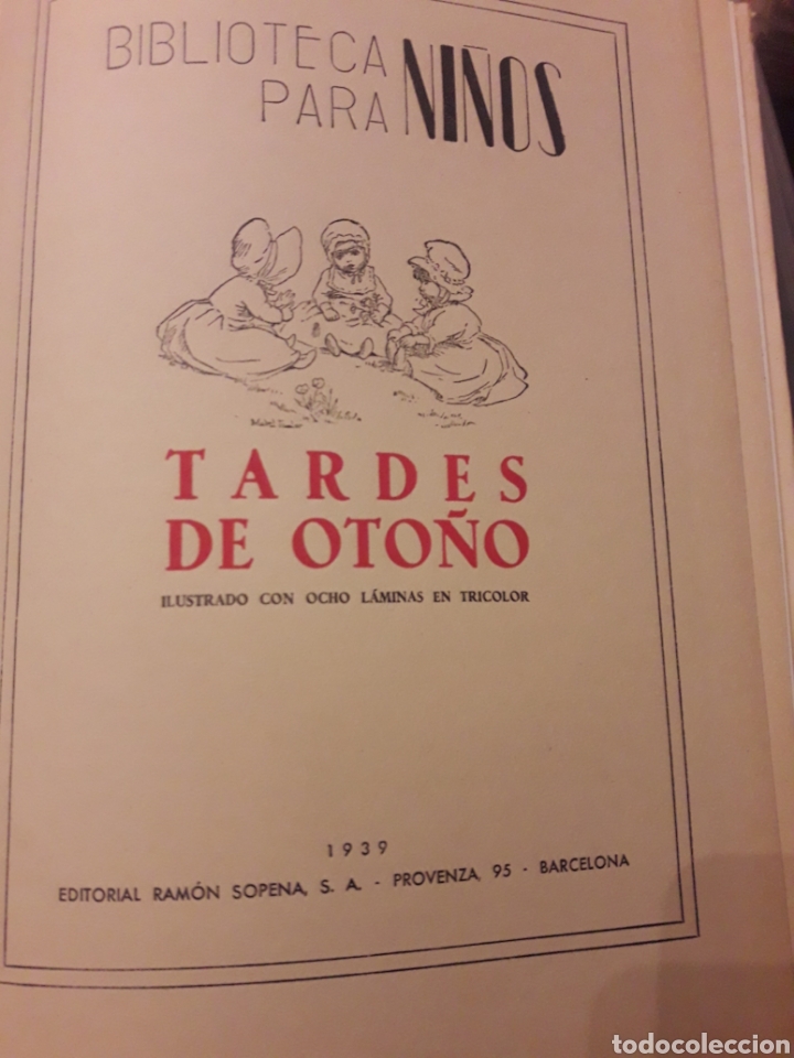 Libros de segunda mano: Tardes de Oto&ntilde;o de 1939 de Sopena - Foto 3