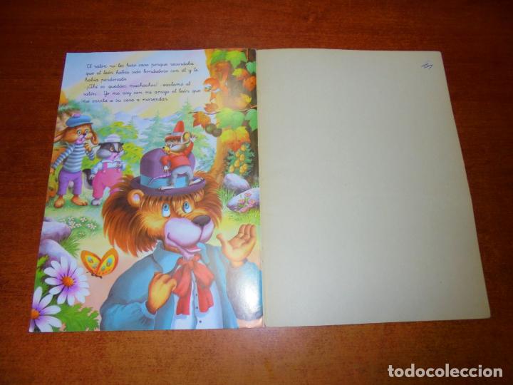 Libros de segunda mano: CUENTO ILUSTRADO: EL LE&Oacute;N Y EL RAT&Oacute;N. F&Aacute;BULA DE ESOPO. SERVILIBRO - Foto 2