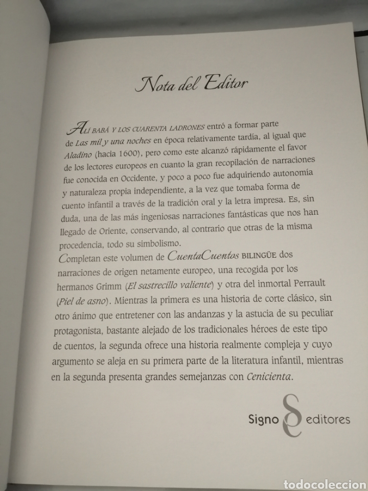 Libros de segunda mano: AL&Iacute; BAB&Aacute; Y LOS 40 LADRONES / EL SASTRECILLO VALIENTE / PIEL DE ASNO (BILING&Uuml;E) - Foto 5