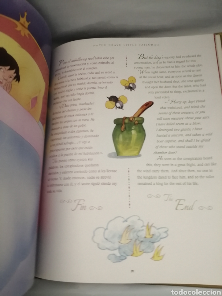 Libros de segunda mano: AL&Iacute; BAB&Aacute; Y LOS 40 LADRONES / EL SASTRECILLO VALIENTE / PIEL DE ASNO (BILING&Uuml;E) - Foto 11
