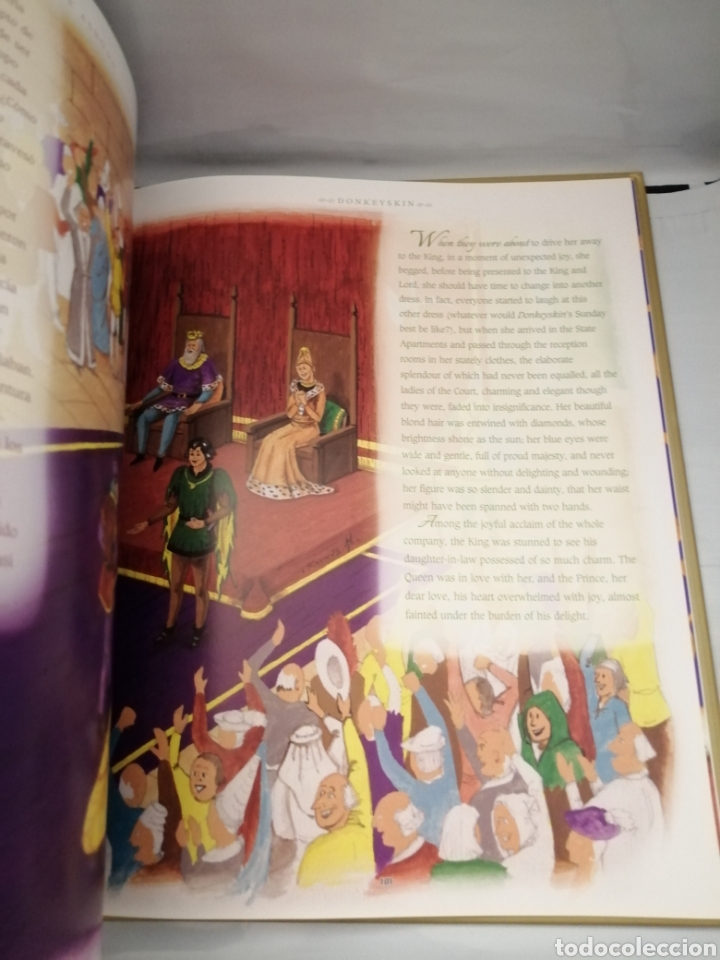 Libros de segunda mano: AL&Iacute; BAB&Aacute; Y LOS 40 LADRONES / EL SASTRECILLO VALIENTE / PIEL DE ASNO (BILING&Uuml;E) - Foto 15