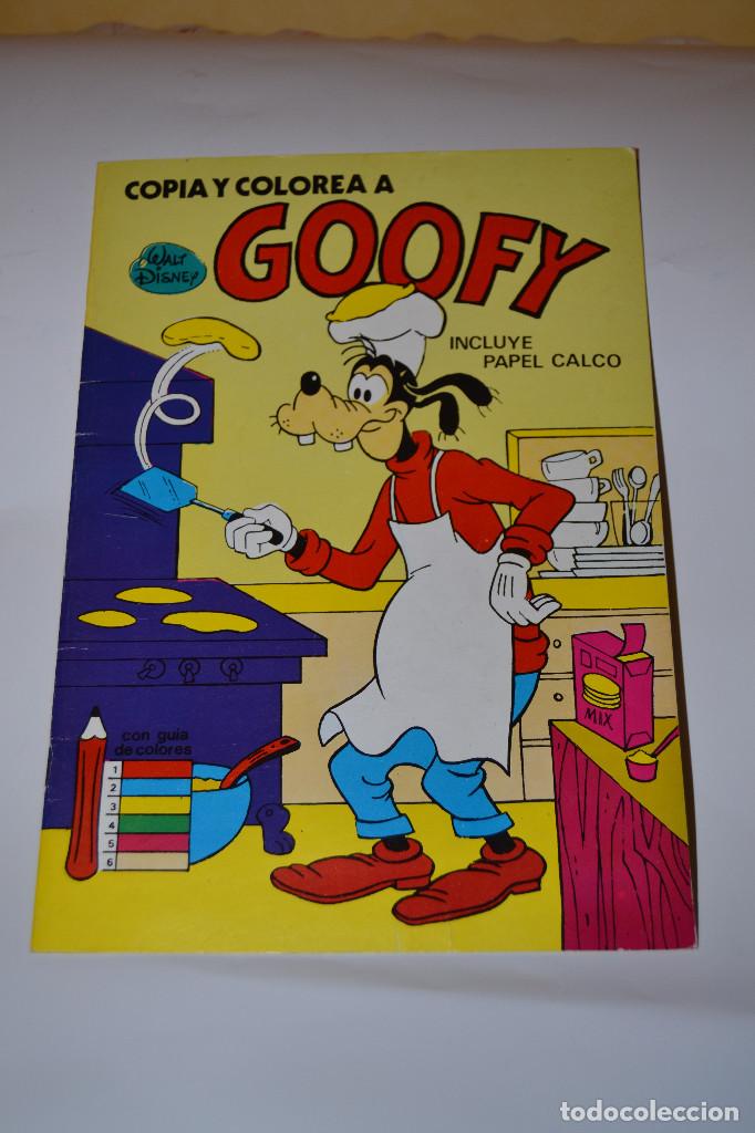 Libros de segunda mano: cuaderno para colorear de Goofy
