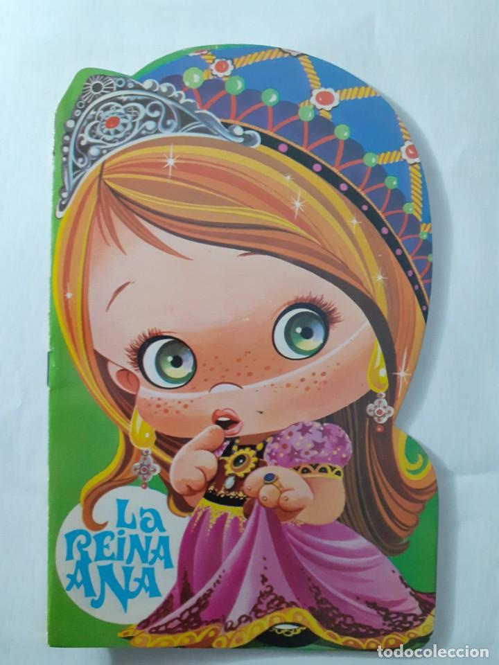 Libros de segunda mano: COLECCI&Oacute;N TROQUELADOS OJITOS- N&ordm; 7 -LA REINA ANA-1986-M&ordf;. &Aacute;NGELES BATLLE-DIF&Iacute;CIL-FLAMANTE-4243