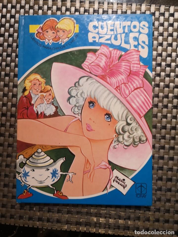 Libros de segunda mano: Cuentos Azules de Mar&iacute;a Pascual - Foto 1