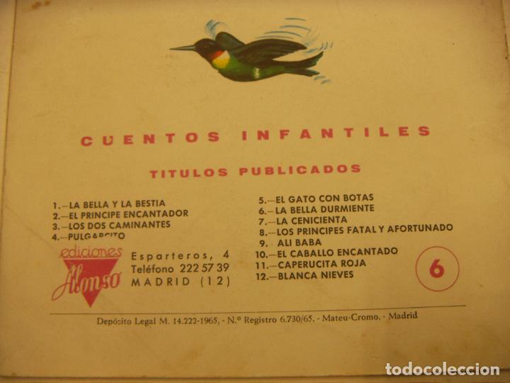 Libros de segunda mano: CUENTOS INFANTILES N&ordm; 6 - LA BELLA DURMIENTE - EDICIONES ALONSO 1965 - Foto 2