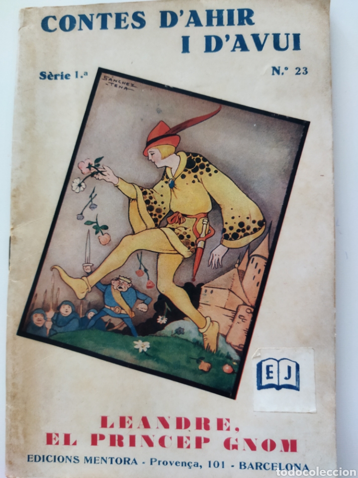 Libros de segunda mano: Contes de d'ahir i d'avui .Leandre el pr&iacute;ncip nom 1935
