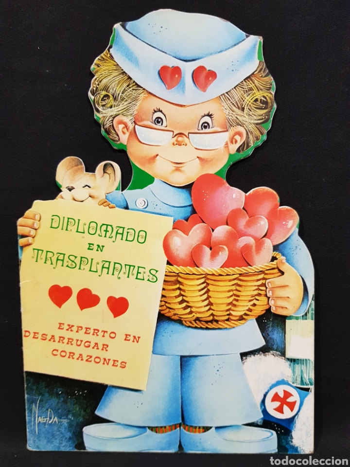 Libros de segunda mano: Diplomado en trasplantes. Experto en desarrugar corazones. Cuento troquelado. A&ntilde;o 1974