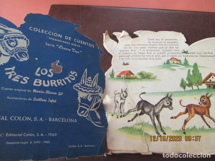 los tres burritos - antiguo cuento troquelado - - Compra venta en  todocoleccion