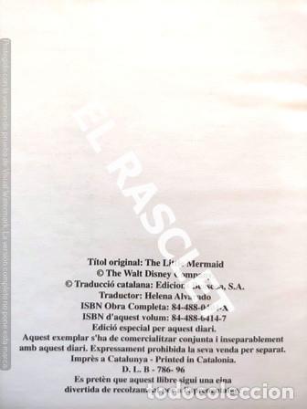 Libros de segunda mano: ANTIG&Uuml;O LIBRO - DISNEY - LA SIRENETA - EDICION CATAL&Aacute;N / INGL&Eacute;S - FORMATO COMIC - Foto 2