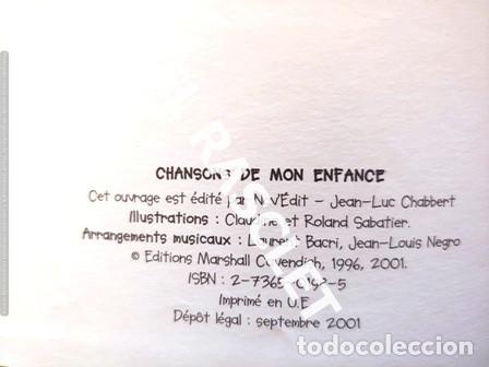Libros de segunda mano: ANTIG&Uuml;O LIBRO - CHANSONS DE MON ENFANCE - CONTIENE CD - EDITADO EN FRANC&Eacute;S - Foto 2