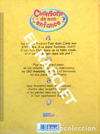 Libros de segunda mano: ANTIG&Uuml;O LIBRO - CHANSONS DE MON ENFANCE - CONTIENE CD - EDITADO EN FRANC&Eacute;S - Foto 4