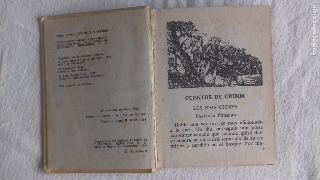 Libros de segunda mano: Cuentos de Grimm. Bruguera 1968. - Foto 2