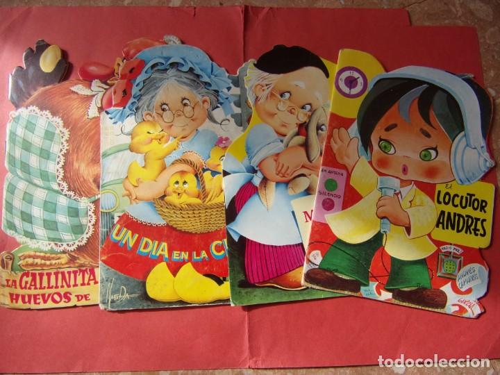 Libros de segunda mano: lote 4 cuentos troquelados a&ntilde;os 70