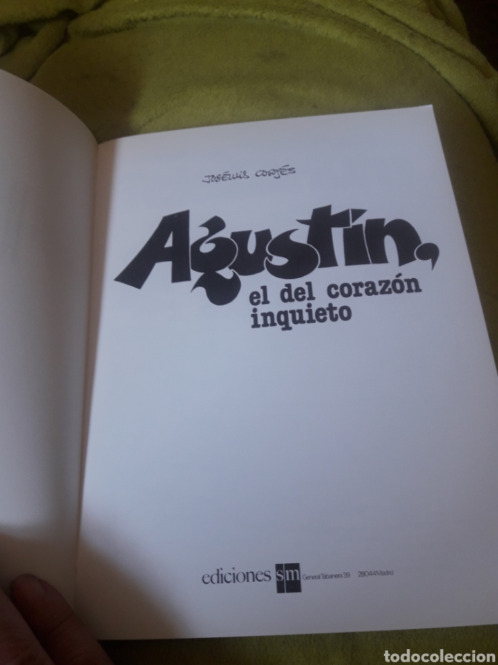 Libros de segunda mano: Agust&iacute;n, el del coraz&oacute;n, libro de SM primera edici&oacute;n - Foto 2