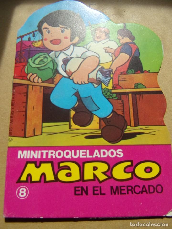 Libros de segunda mano: mini troquelados 14 cm x 9,5 cm Marco N&uacute;m. 8 En el mercado a&ntilde;o 1977