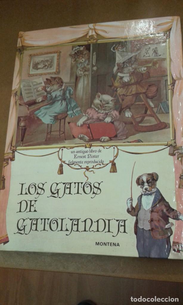 Libros de segunda mano: Los gatos de Gatolandia. buen estado desplegable. cuentos