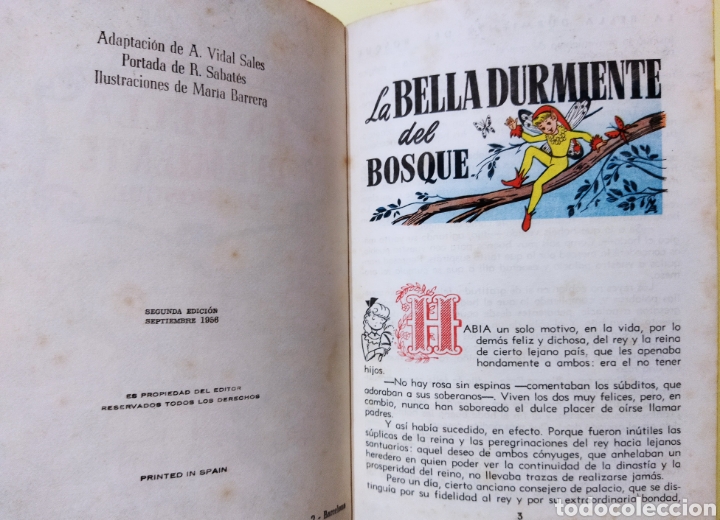 Libros de segunda mano: Cuento de la Bella Durmiente del Bosque .a&ntilde;o 1956 - Foto 2