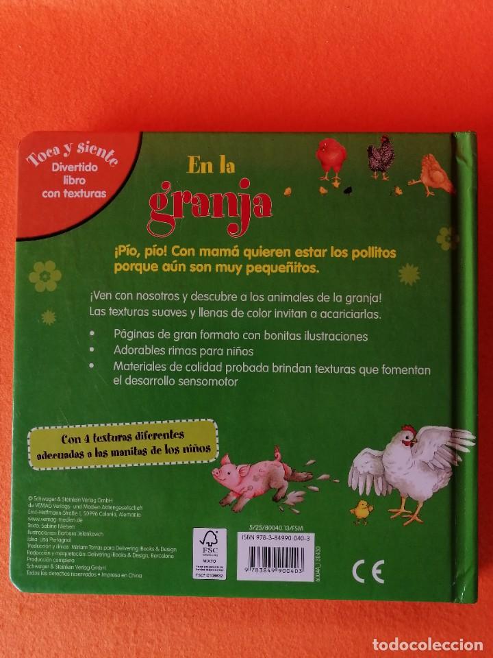 Libros de segunda mano: CUENTO INFANTIL -EN LA GRANJA- TOCA Y SIENTE (con texturas). - Foto 2