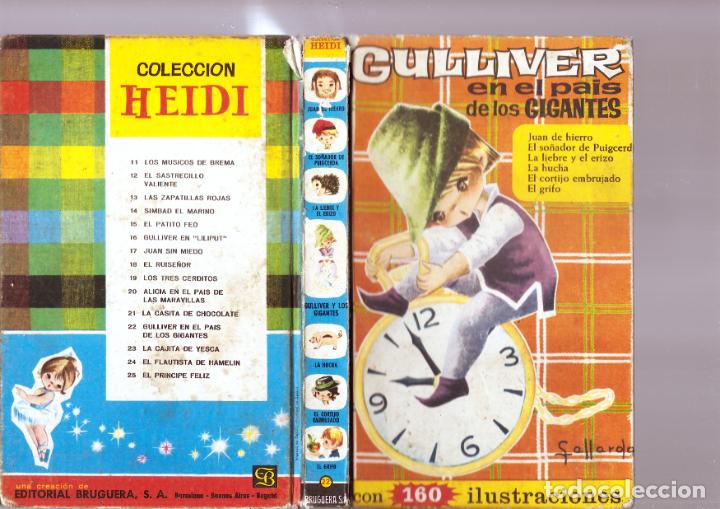 Libros de segunda mano: GULLIVER EN EL PAIS DE LOS GIGANTES y 6 cuentos mas - COL.HEIDI N.22 ED.BRUGUERA PORTADA GALLARDA