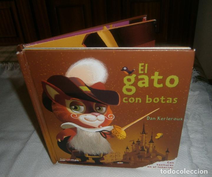 Libros de segunda mano: el gato con botas con texturas en el interios timun mas Dan Kerleroux - Foto 1