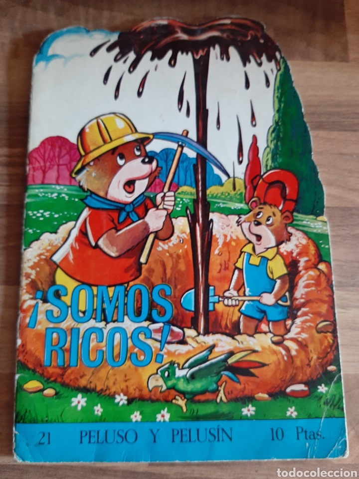 Libros de segunda mano: Cuento troquelado peluso y Pelusin &iexcl; Somos ricos !
