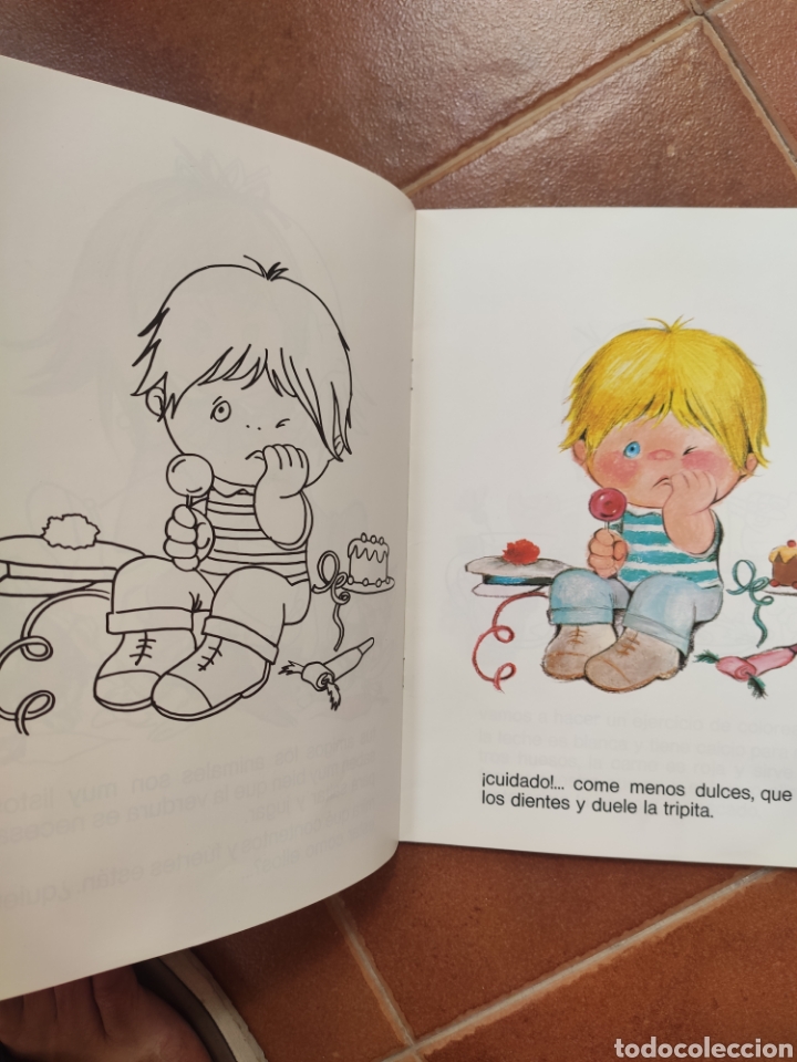 Libros de segunda mano: Aprendo a Comer. Cuentos para Colorear. 1981. ASM - Foto 2