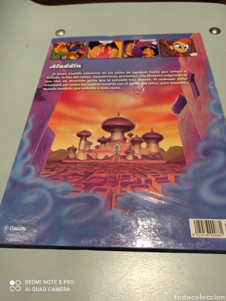 Libros de segunda mano: Aladd&iacute;n, Disney, tapa dura, impecable - Foto 2