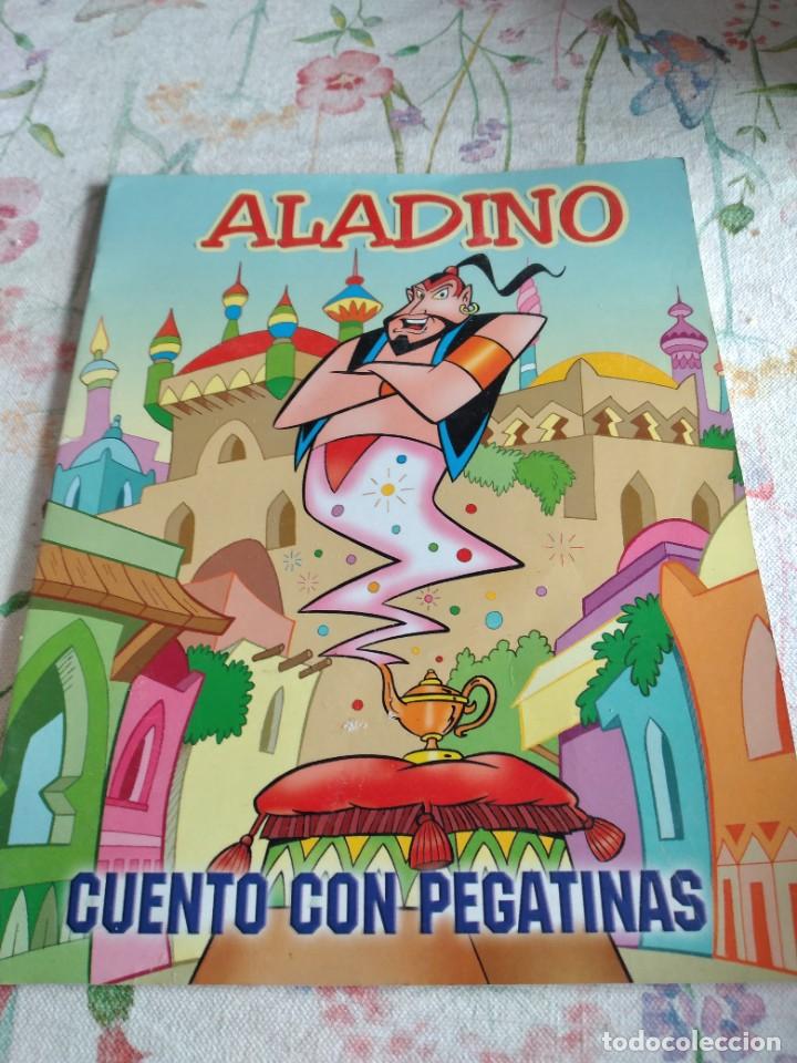 Libros de segunda mano: M-14 LIBRO ALADINO CUENTO CON PEGATINAS - Foto 1