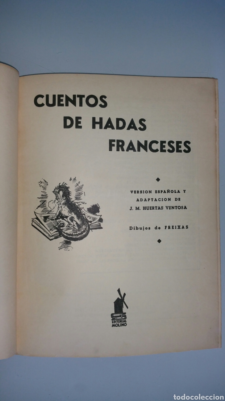 Libros de segunda mano: Cuentos de hadas franceses. Editorial Molino, 1955. - Foto 8