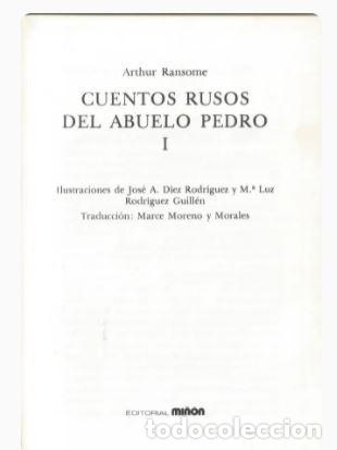 Libros de segunda mano: CUENTOS RUSOS DEL ABUELO PEDRO (I)-Arthur Ransome - Foto 2